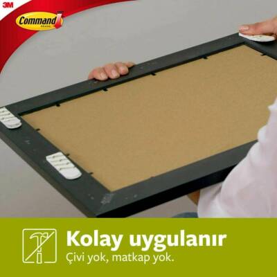 3M Command Cırt Cırt Bant, Orta Boy, 4'lü, İz Bırakmaz, Güçlü Tutuş - 5