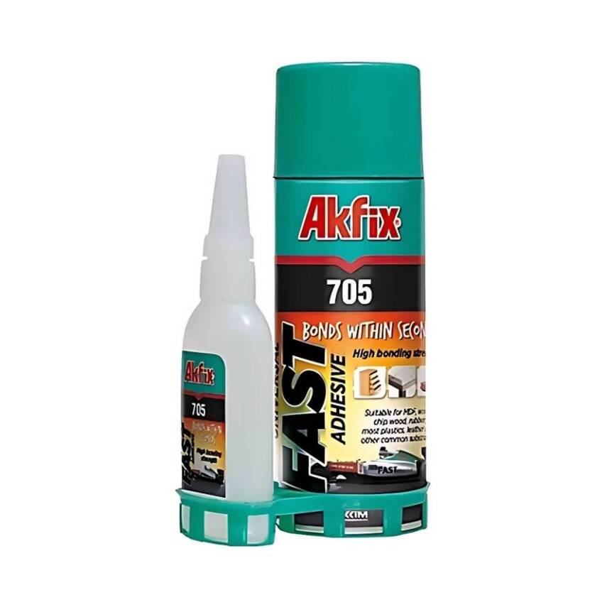Akfix 705 Hızlı Yapıştırıcı, MDF Kit, 100 gram - 400 ml - 1