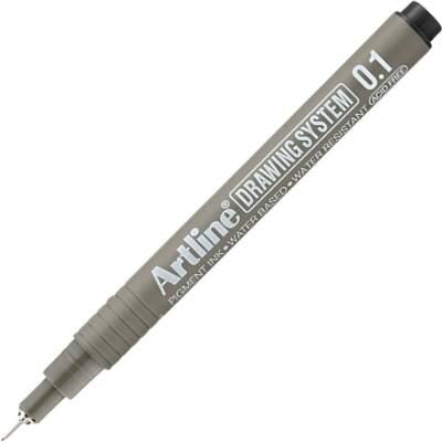 Artline Çizim Kalemi Drawing System 231, 0.1 Siyah, Asitsiz, Dayanıklı - Artline