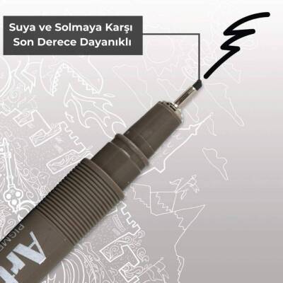 Artline Çizim Kalemi Drawing System 233, 0.3 Siyah, Asitsiz, Dayanıklı - 5