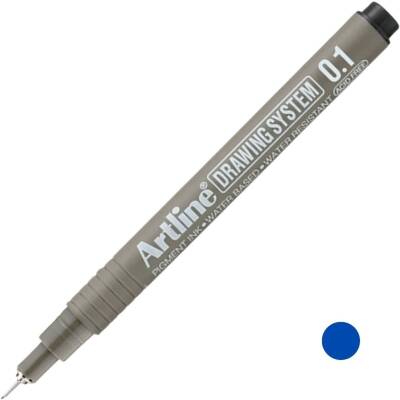 Artline Drawing System 231 Teknik Çizim Kalemi, 0.1 mm Uçlu, Mavi - Artline