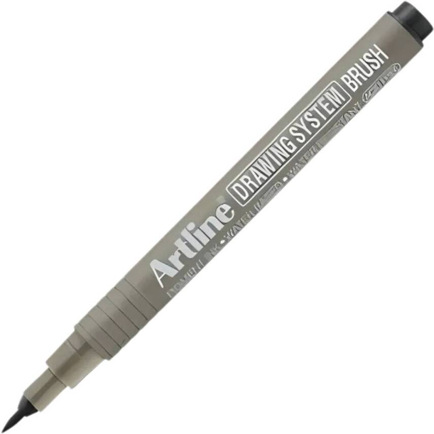 Artline Drawing System 23FN Teknik Çizim Kalemi, Fırça Uçlu, Siyah - 1
