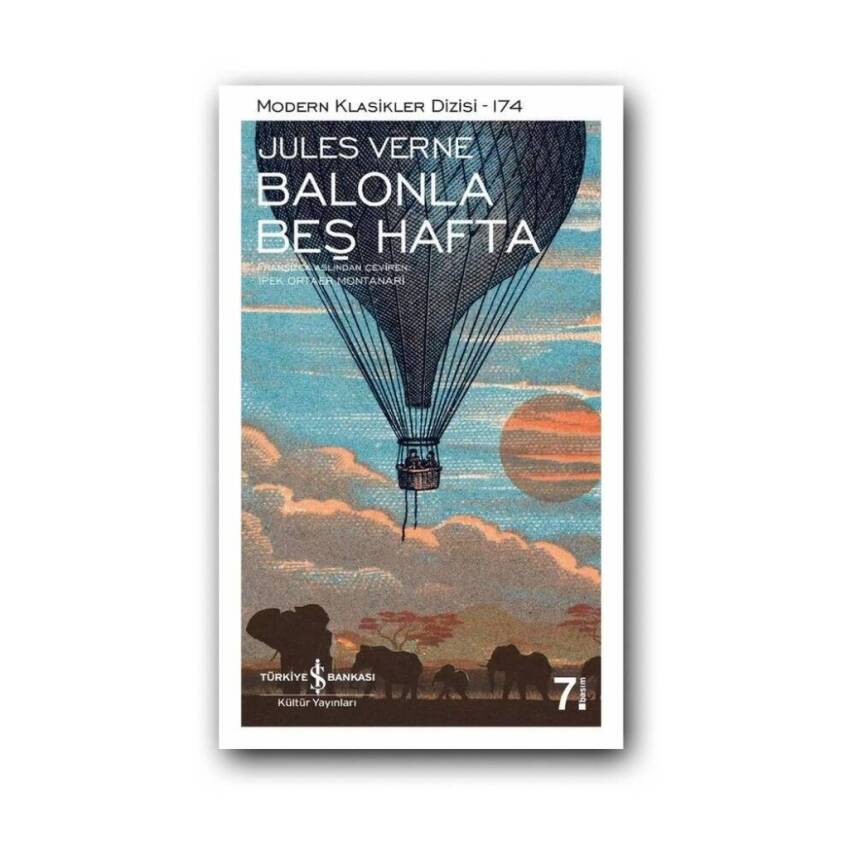 Balonla Beş Hafta, Jules Verne, Edebiyat, Klasik Roman, Karton Kapak - 1