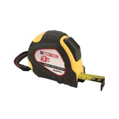 BAY-TEC Şerit Metre, Korumalı, 3 m x 16 mm, Dayanıklı ve Kullanışlı - BAY-TEC