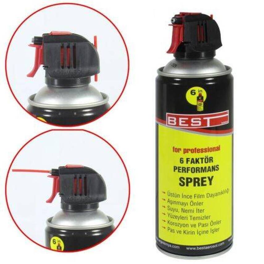 Best 6 Faktör Pas Sökücü, Yağlayıcı Sprey, 200 ml, Metal Yüzeyler İçin - 1