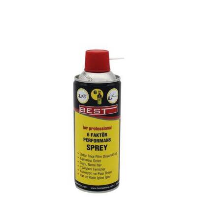 Best 6 Faktör Pas Sökücü, Yağlayıcı Sprey, 400 ml, Metal Yüzeyler İçin - Best
