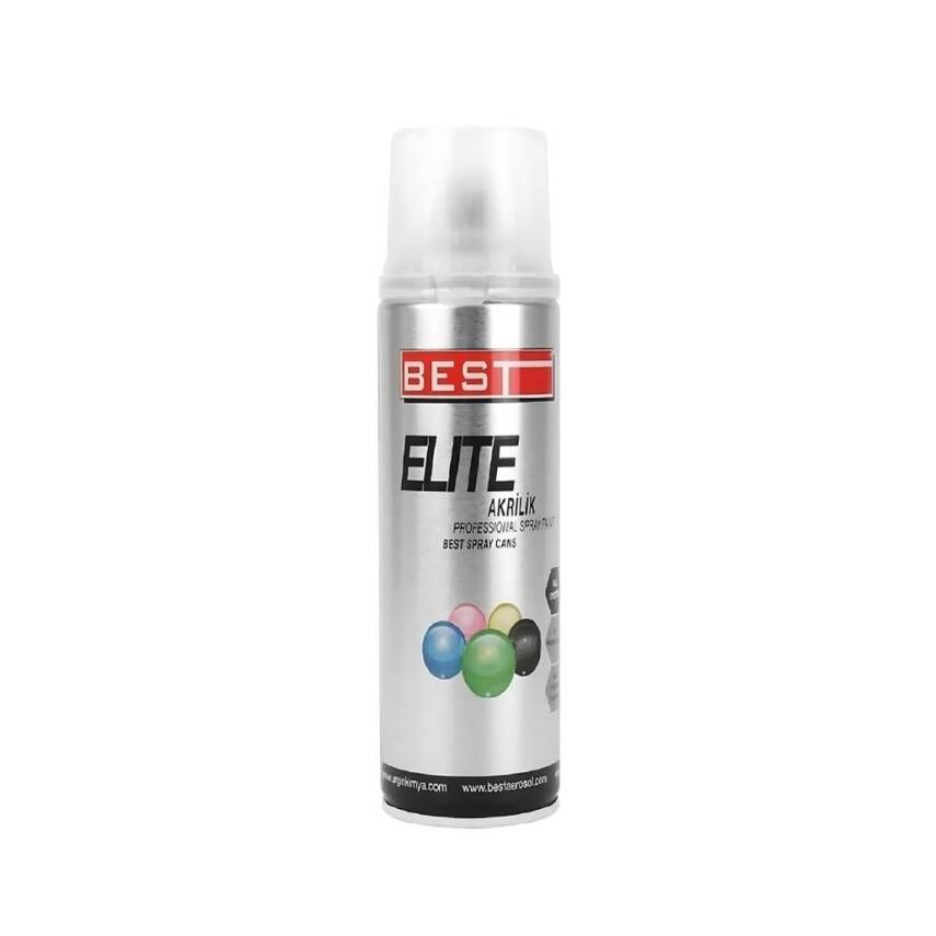 Best Elite Akrilik Sprey Boya, RAL= 9001 - Beyaz, 400 ml, Dayanıklı - 1