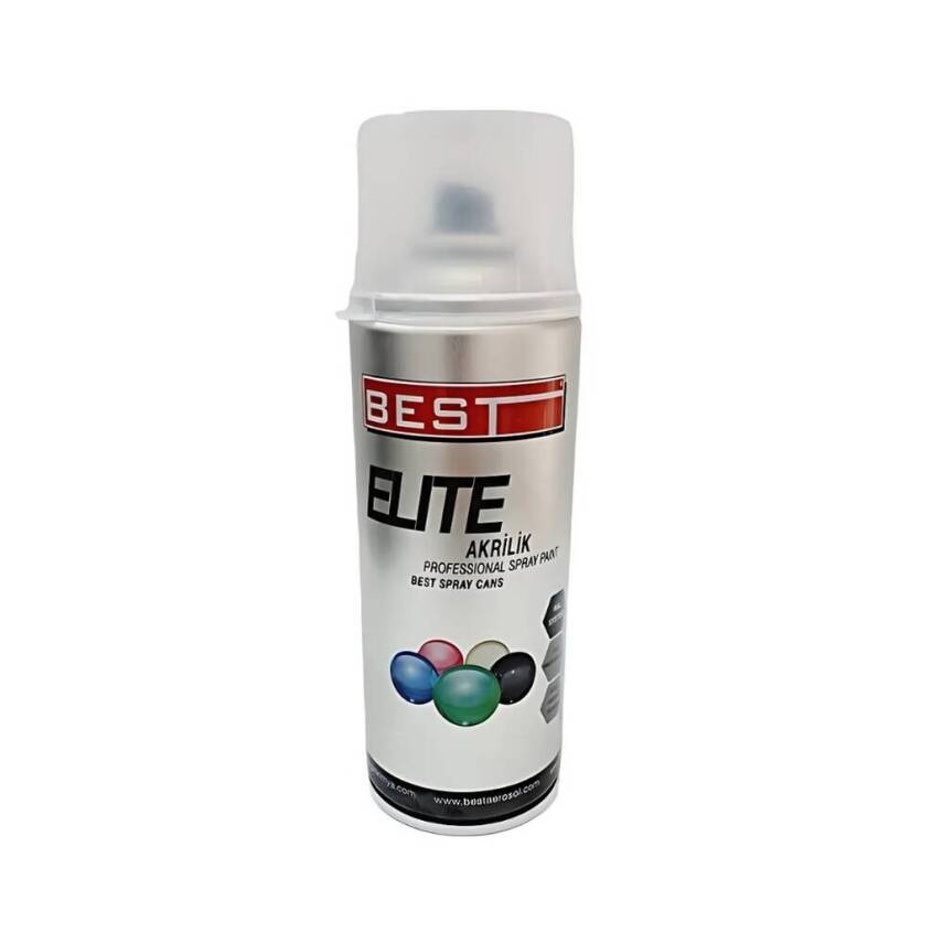 Best Elite Akrilik Sprey Boya, RAL= 9003 - Beyaz, 400 ml, Dayanıklı - 1