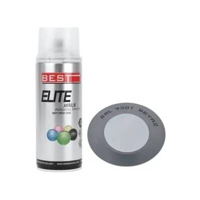 Best Elite Akrilik Sprey Boya, RAL= 9301 - Beyaz, 400 ml, Dayanıklı - Best