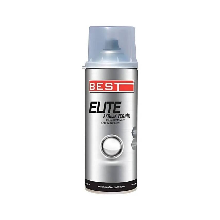 Best Elite Akrilik Vernik Sprey, 400 ml,Dayanıklı ve Yüksek Performans - 1