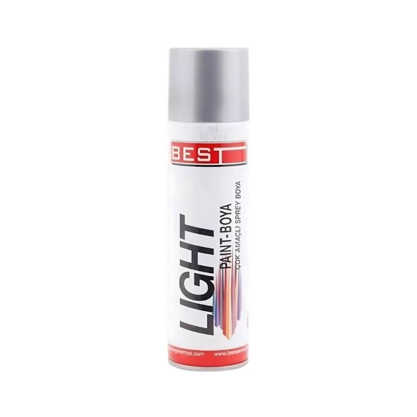Best Light Çok Amaçlı Sprey Boya, Gümüş, 400 ml, Hızlı Kuruyan Yapı - 1