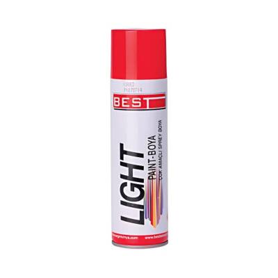 Best Light Çok Amaçlı Sprey Boya, Kırmızı, 400 ml, Hızlı Kuruyan Yapı - Best