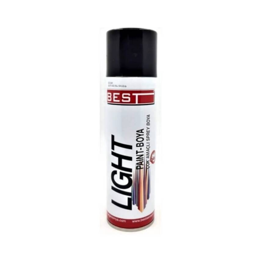 Best Light Çok Amaçlı Sprey Boya, Siyah, 400 ml, Hızlı Kuruyan Yapı - 1