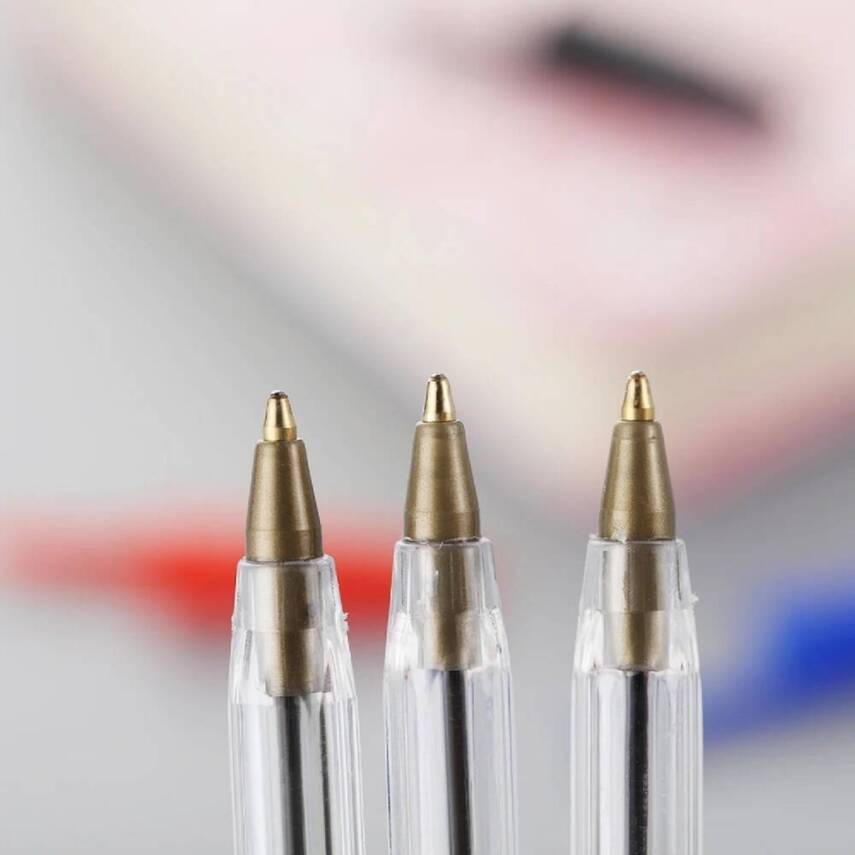 BIC Cristal Medium Tükenmez Kalem, 50 Adet, 3 km Yazma, Mavi, 1.0 mm - 8