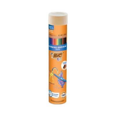 BIC Evolation Kuru Boya Kalem Seti, 12+1 Renk, Metal Tüp, Canlı Renk - BIC