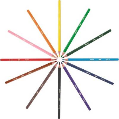 BIC Evolation Kuru Boya Kalem Seti, 12+1 Renk, Metal Tüp, Canlı Renk - 3