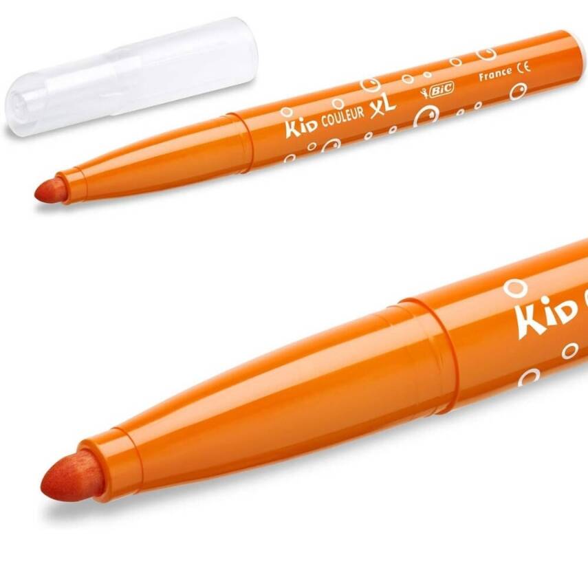 BIC Kid Couleur Keçeli Kalem, 12 Renk, Canlı ve Yıkanabilir Mürekkep - 3