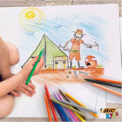 BIC Plasticdecor Pastel Boya Seti, 12 Renk, Canlı ve Dayanıklı Renkler - 4