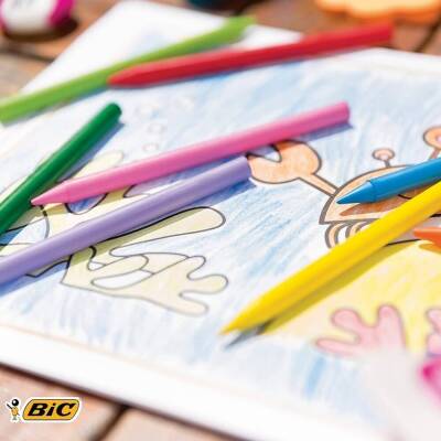 BIC Plasticdecor Pastel Boya Seti, 18 Renk, Canlı ve Dayanıklı Renkler - 5
