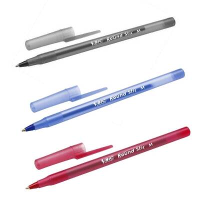 BIC Round Stic Tükenmez Kalem, 60 Adet, Mavi, 1.0 mm, Yağ Bazlı - 8