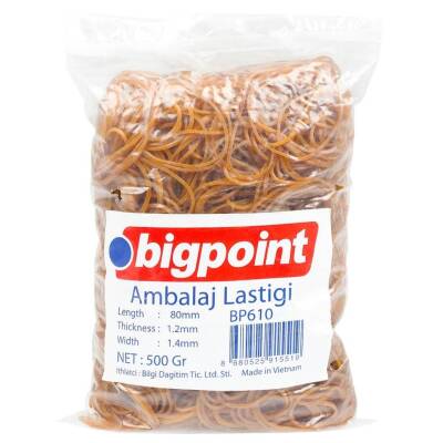 Bigpoint Ambalaj Lastiği, 500 gr, %100 Kauçuk, 80 mm, Para Lastiği - Bigpoint