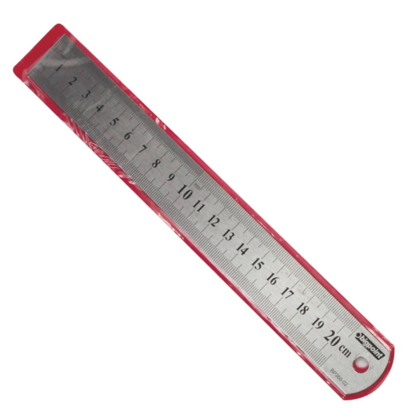 Bigpoint Çelik Cetvel, 20 cm, Paslanmaz Çelik - 3