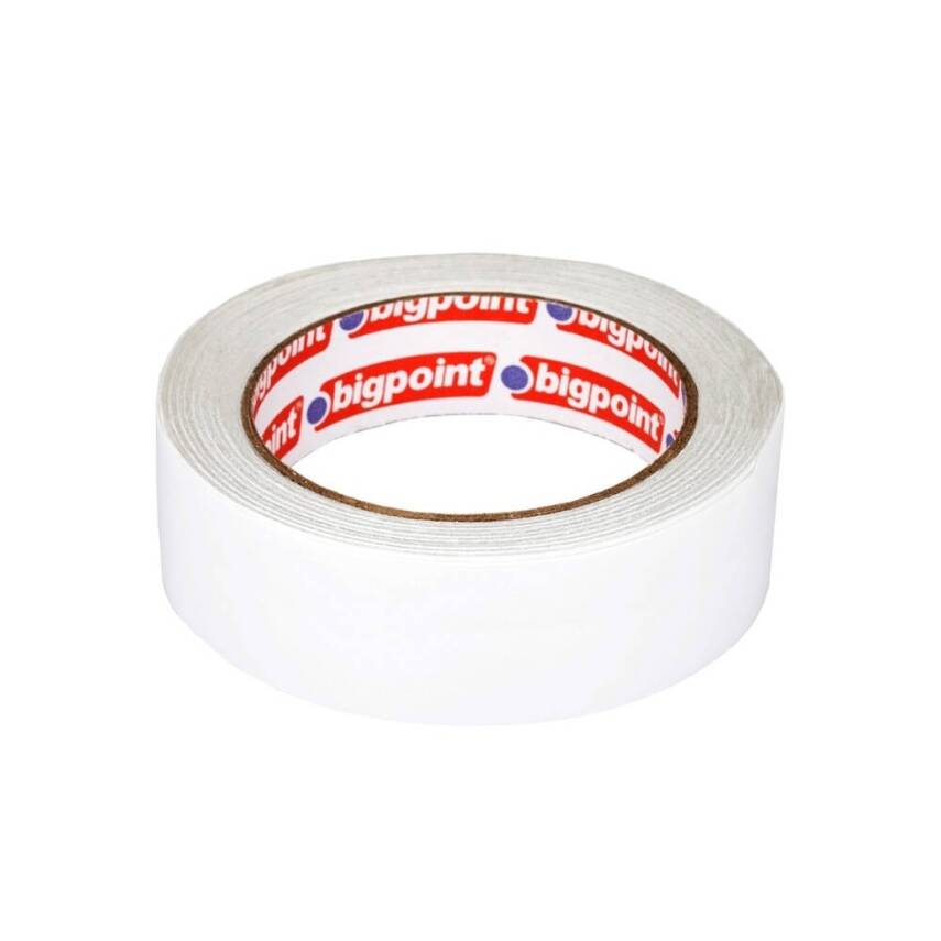 Bigpoint Çift Taraflı Hotmelt Bant, 38 mm x 25 m, Tüm Yüzeyler İçin - 2