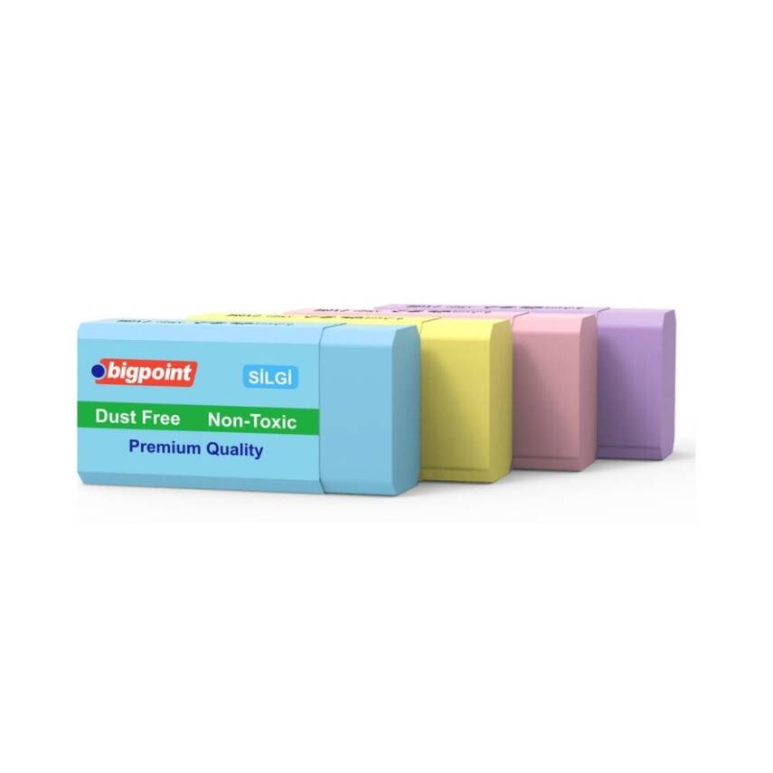 Bigpoint Dust-Free Silgi, Pastel Renkli, Kağıda Zarar Vermeyen - 1
