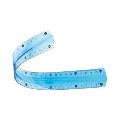 Bigpoint Esnek Cetvel, 30cm, Kırılma Dayanıklı, Yuvarlak Ölçüye Uygun - Bigpoint