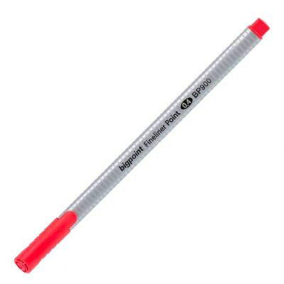 Bigpoint Fineliner Kalem, 0.4 mm Fiber Uç, Kokusuz Su Bazlı, Kırmızı - Bigpoint