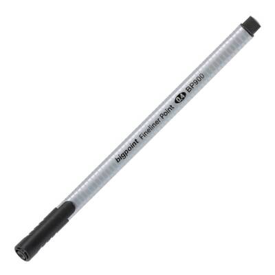 Bigpoint Fineliner Kalem, 0.4 mm Fiber Uç, Kokusuz Su Bazlı, Siyah - Bigpoint