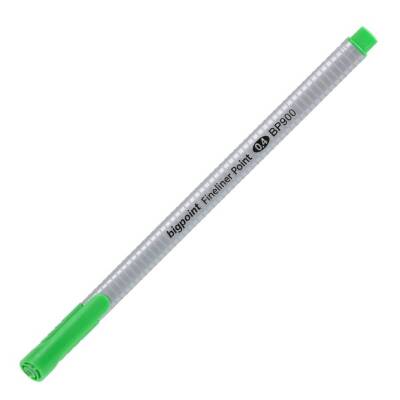 Bigpoint Fineliner Kalem, 0.4 mm Fiber Uç, Kokusuz Su Bazlı, Yeşil - Bigpoint