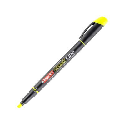 Bigpoint Fosforlu Kalem, Cep Tipi, Su Bazlı, Kurumaya Dayanıklı, Sarı - 1