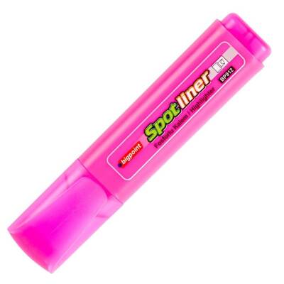 Bigpoint Fosforlu Kalem, Su Bazlı, Kuruma, Silinmeye Dayanıklı, Pembe - Bigpoint