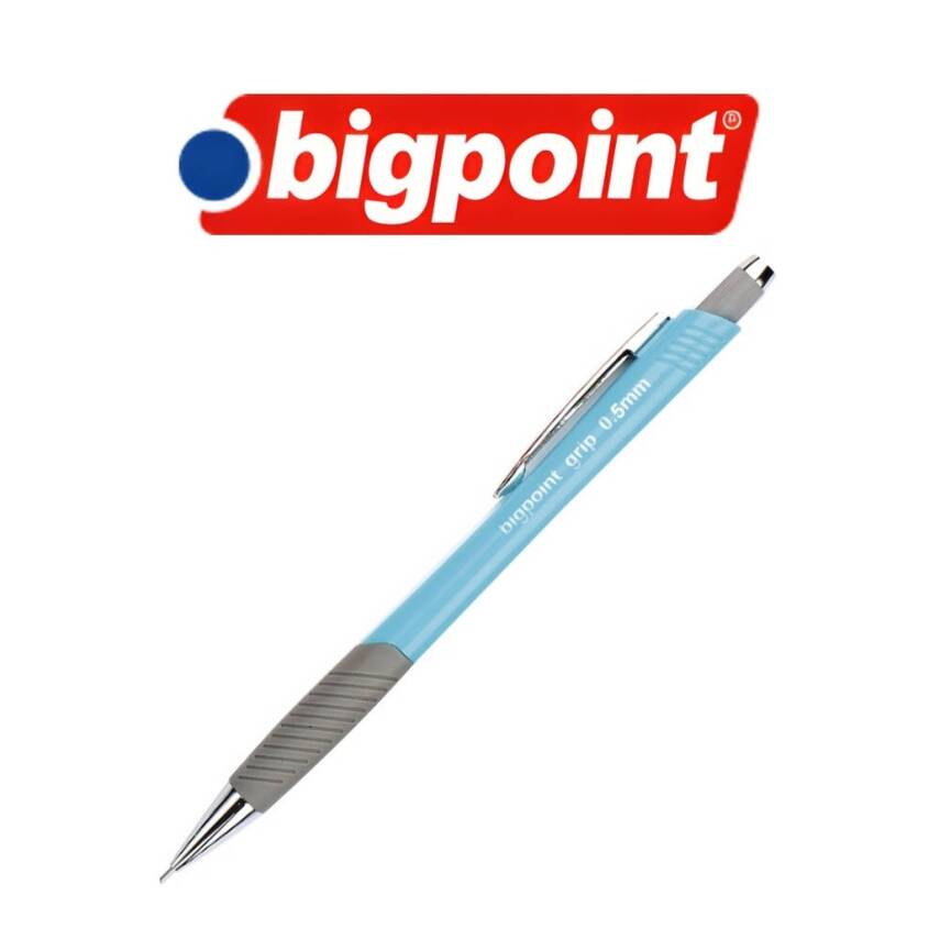 Bigpoint Grip Versatil Kalem, 0.5 mm, Metal Uçlu, Açık Mavi - 3