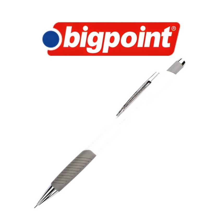 Bigpoint Grip Versatil Kalem, 0.5 mm, Metal Uçlu, Beyaz - 2