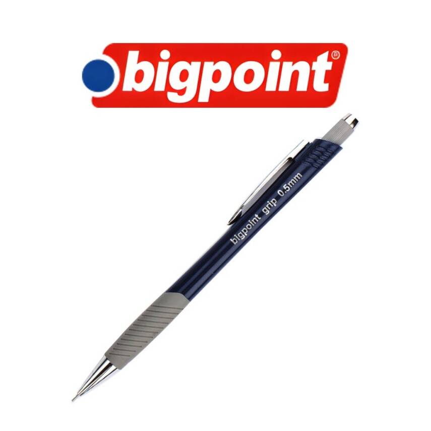 Bigpoint Grip Versatil Kalem, 0.5 mm, Metal Uçlu, Lacivert - 3