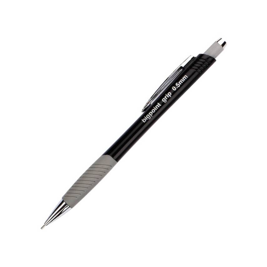Bigpoint Grip Versatil Kalem, 0.5 mm, Metal Uçlu, Siyah - 1