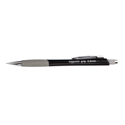 Bigpoint Grip Versatil Kalem, 0.5 mm, Metal Uçlu, Siyah - 2