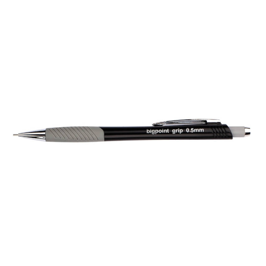 Bigpoint Grip Versatil Kalem, 0.5 mm, Metal Uçlu, Siyah - 2