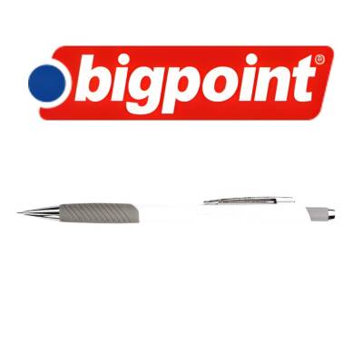 Bigpoint Grip Versatil Kalem, 0.7 mm, Metal Uç, Yumuşak Gövde, Beyaz - 3