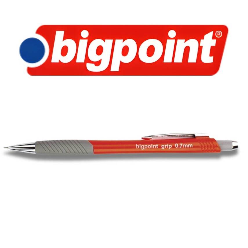 Bigpoint Grip Versatil Kalem, 0.7 mm, Metal Uç, Yumuşak Gövde, Turuncu - 3
