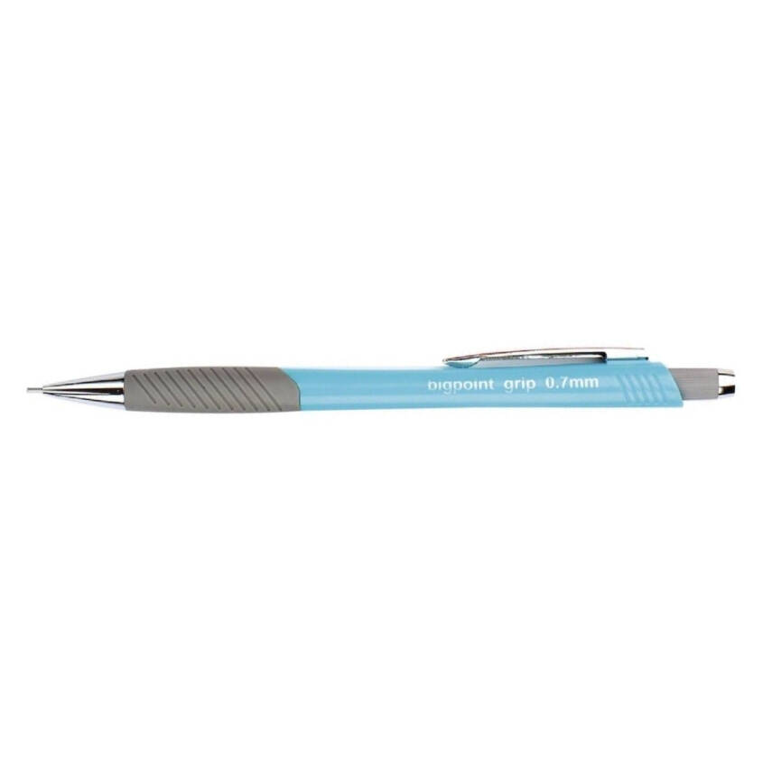 Bigpoint Grip Versatil Kalem, 0.7 mm, Metal Uç,Yumuşak Gövde,Açık Mavi - 2