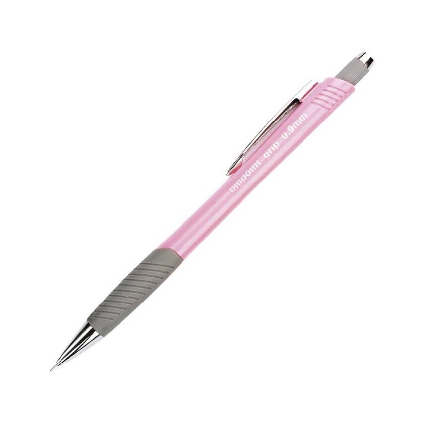 Bigpoint Grip Versatil Kalem, 0.9 mm, Metal Uç, Yumuşak Gövde, Pembe - 1