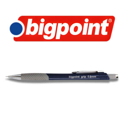 Bigpoint Grip Versatil Kalem, Lacivert, 0.9mm, Metal Uç, Yumuşak Gövde - 3