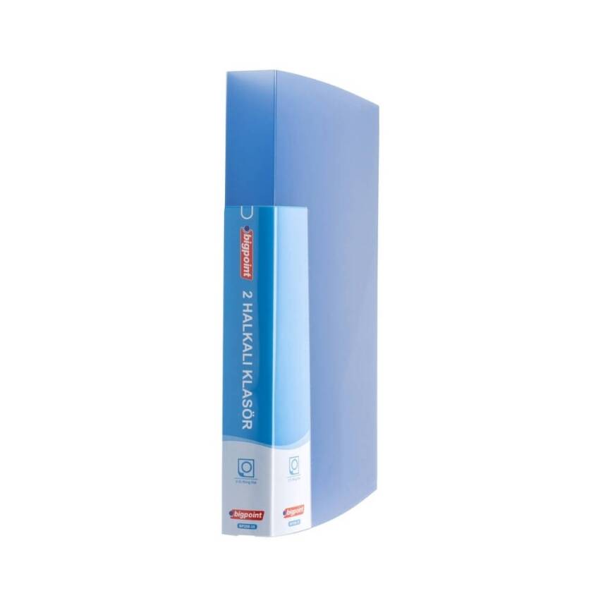 Bigpoint Halkalı Klasör, 2 Halkalı, İç Cepli, 150 A4 Kapasiteli, Mavi - 1