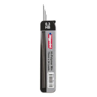 Bigpoint Kalem Ucu, 0.3 mm, HB, 75 mm, 24'lü Tüp - 1