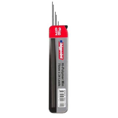 Bigpoint Kalem Ucu, 0.9 mm, 2B, 75 mm, 24'lü Tüp - 1