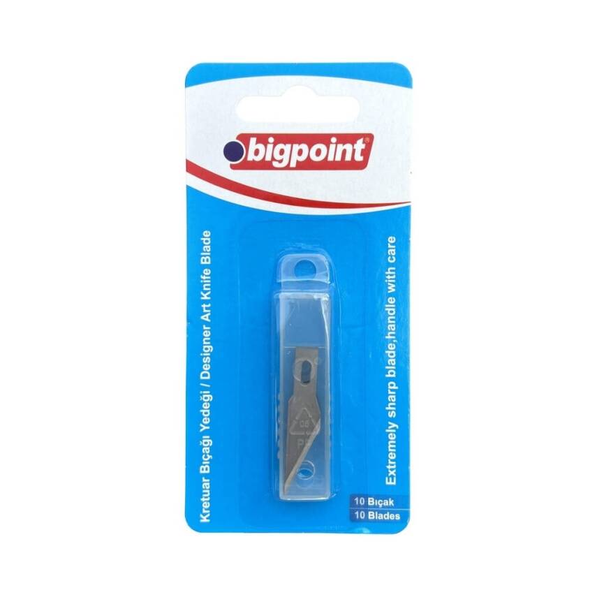 Bigpoint Kretuar Bıçağı Yedeği, 10’lu, Karbon Bıçak, Hassas Kesim - 1