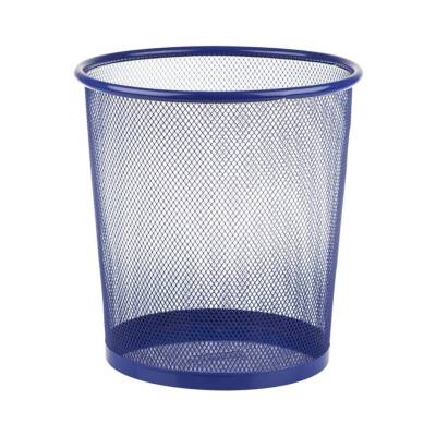 Bigpoint Metal Perfore Çöp Kovası, Orta Boy, Mavi, 7.8 L, Paslanmaz - 1